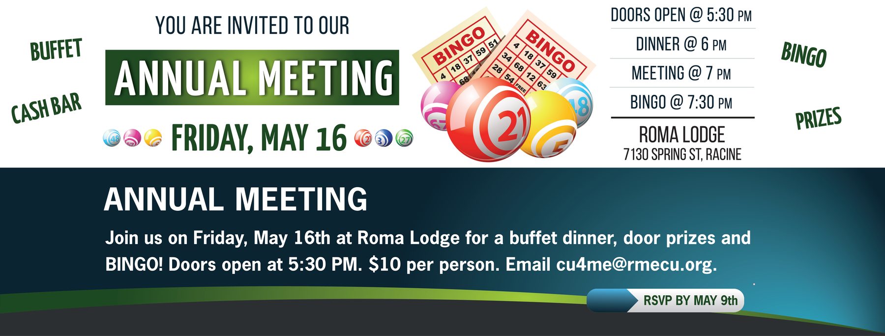 You are invited to our Annual Meeting on May 16