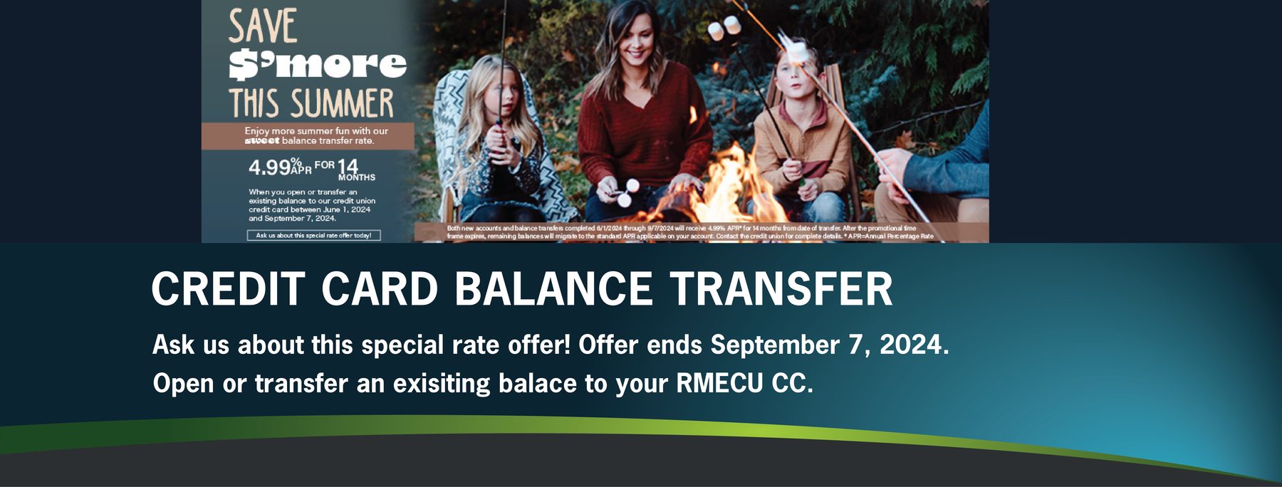 Special credit card balance transfer offer.